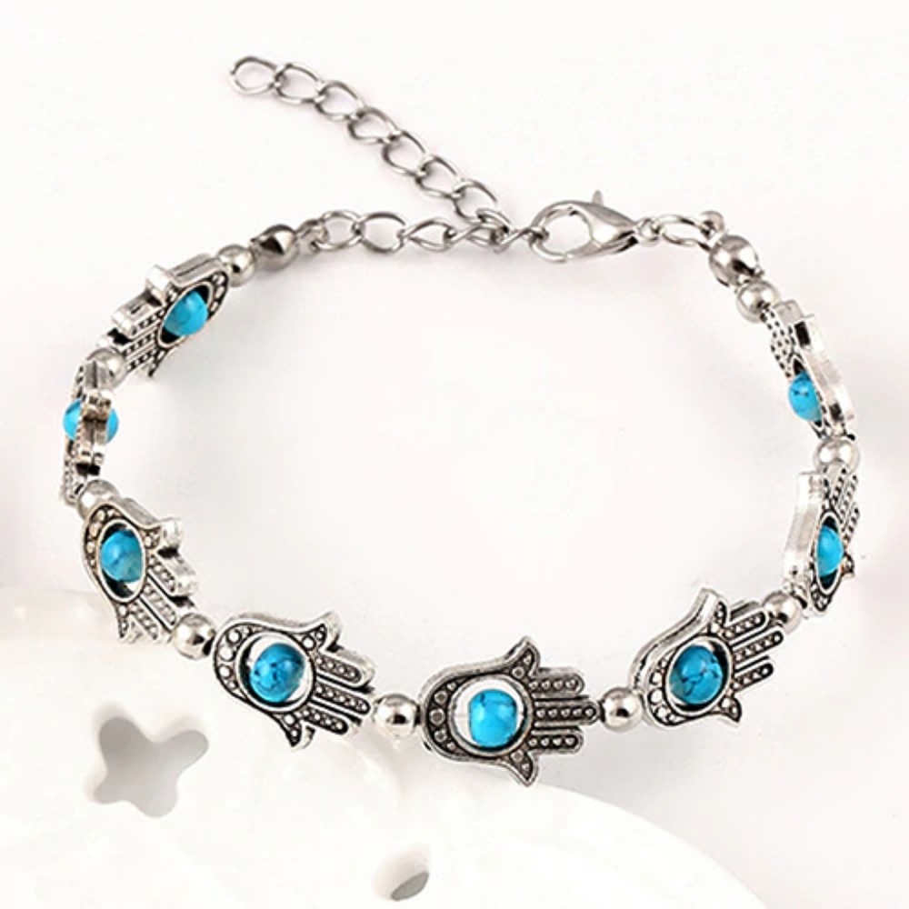 Boho Hamsa Hand Eye Protection Bracelet Anklet‎